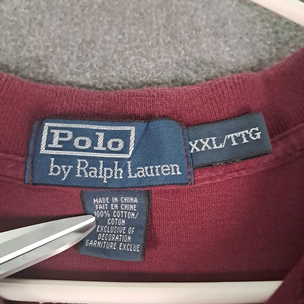 Ralph Lauren Polo XXL Burgundy Cotton